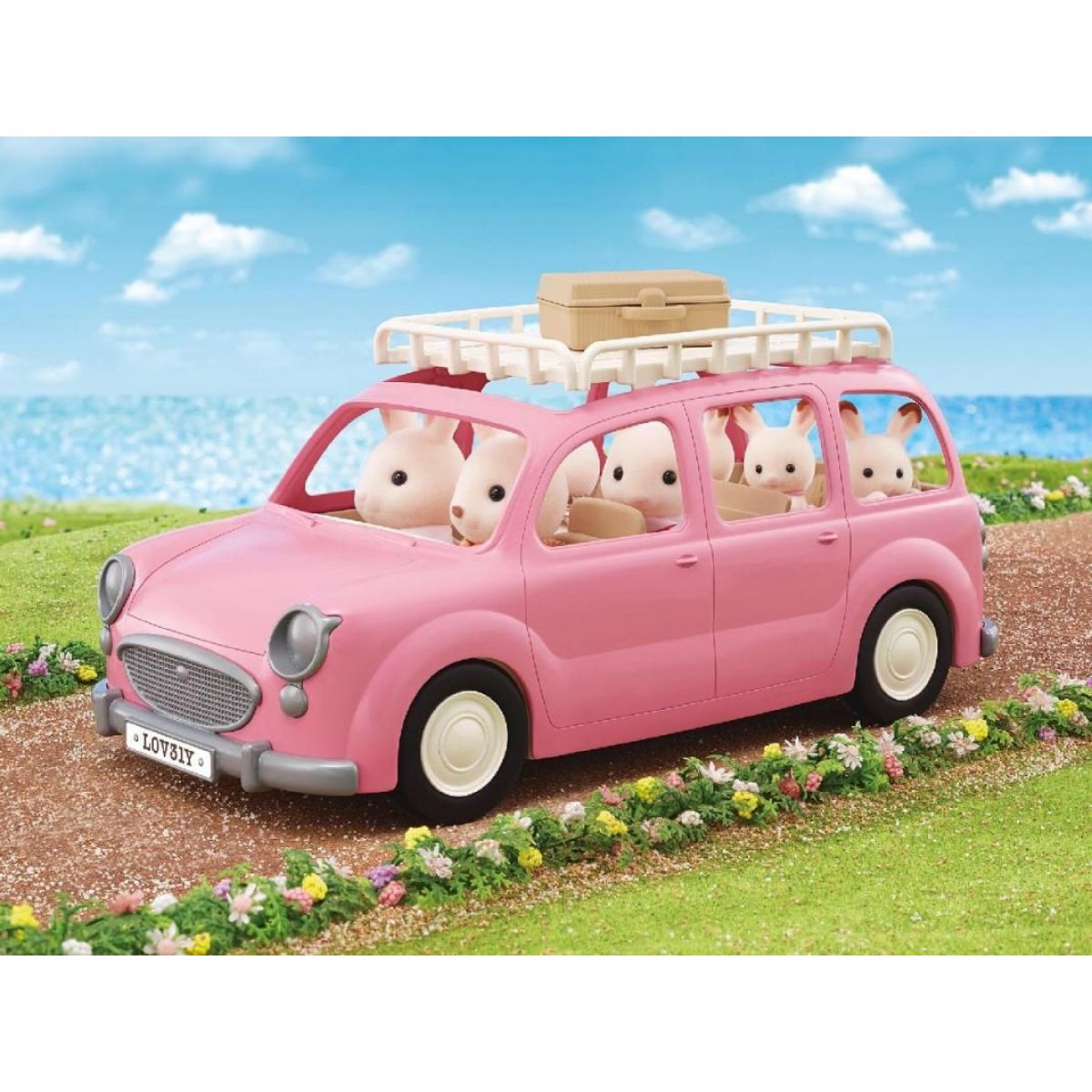 Sylvanian Families Rodinné auto růžové Van