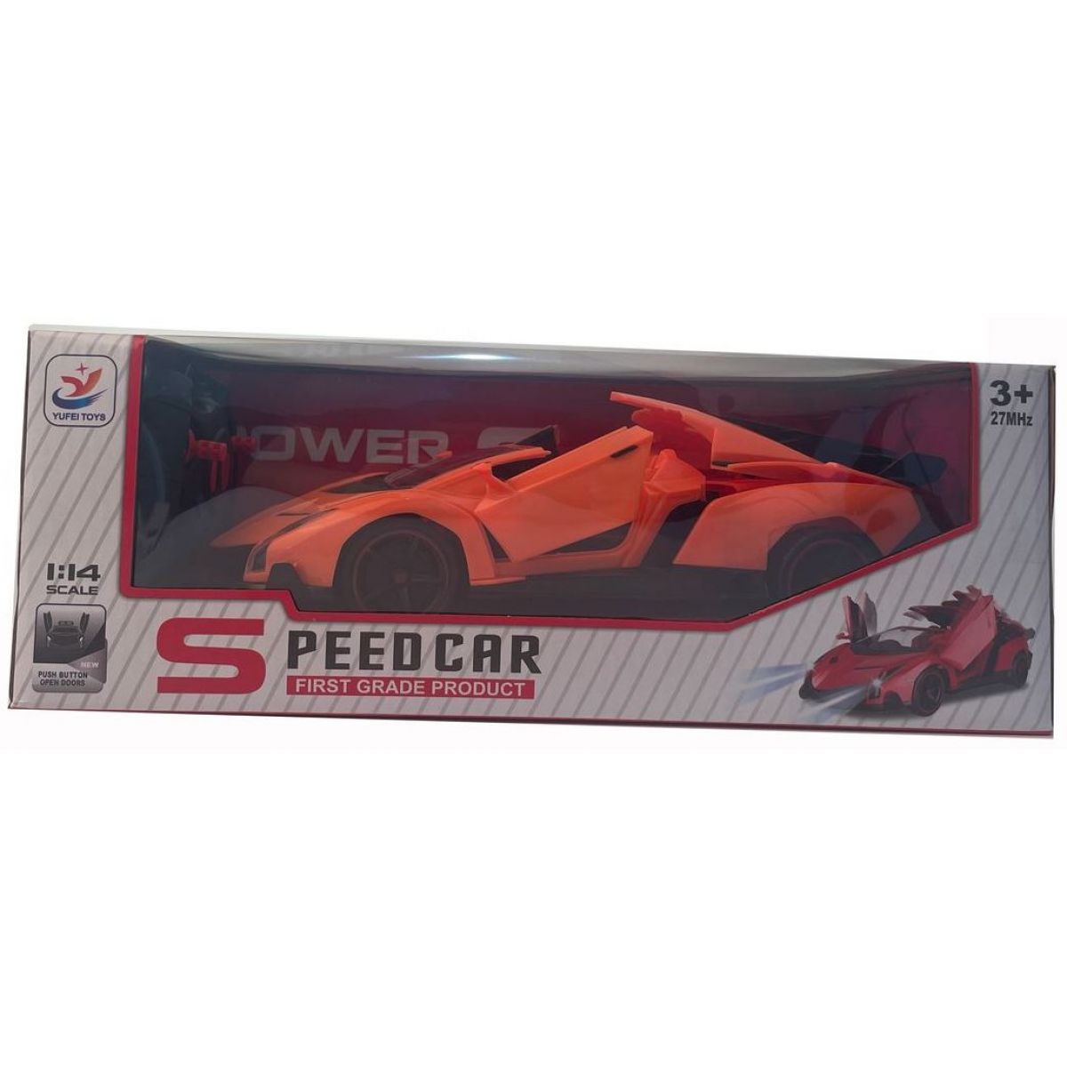 Alltoys RC Auto 1 : 14 závodní vůz 28 cm oranžové