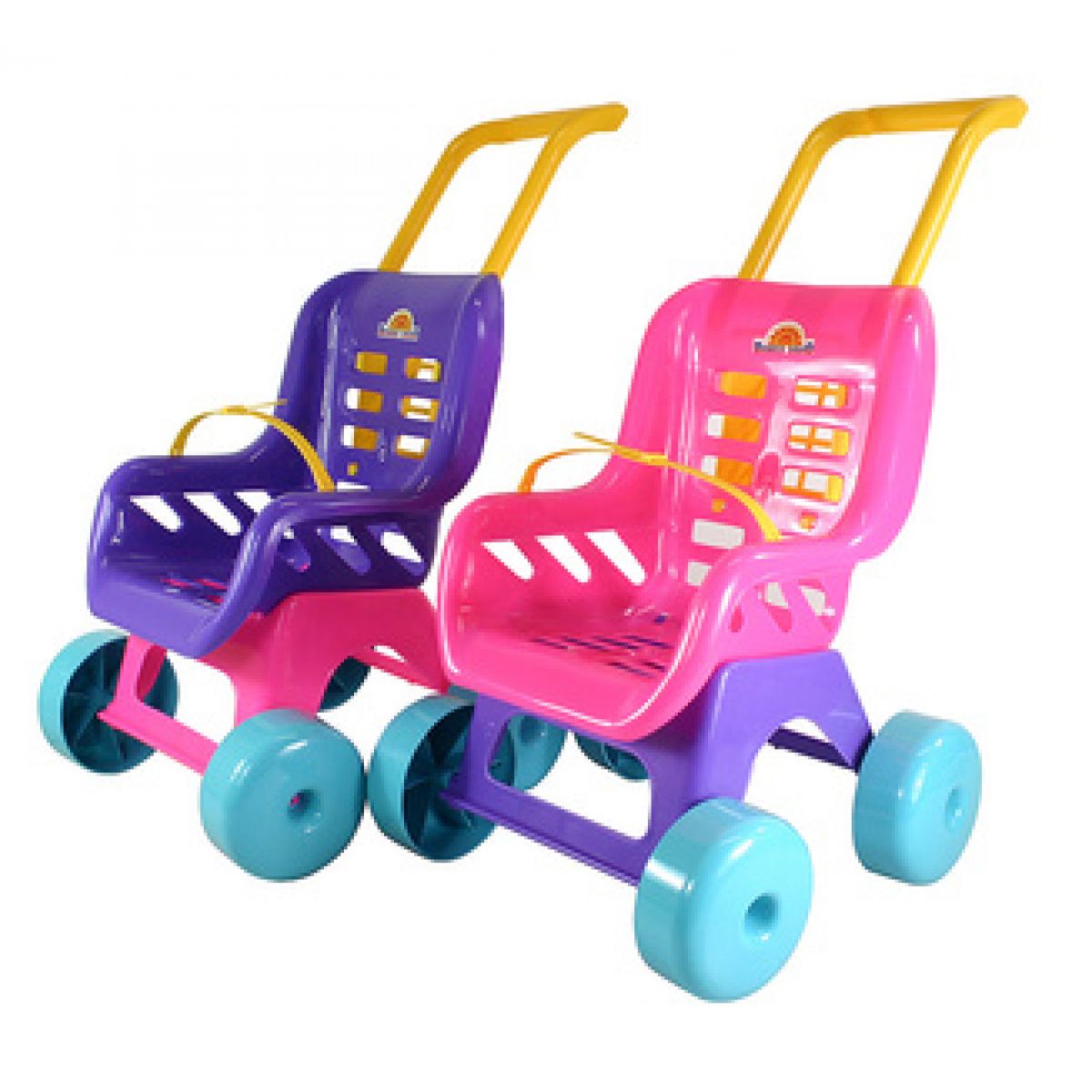 Kočárek buggy plastový 39 x 50 x 29cm - Fialová