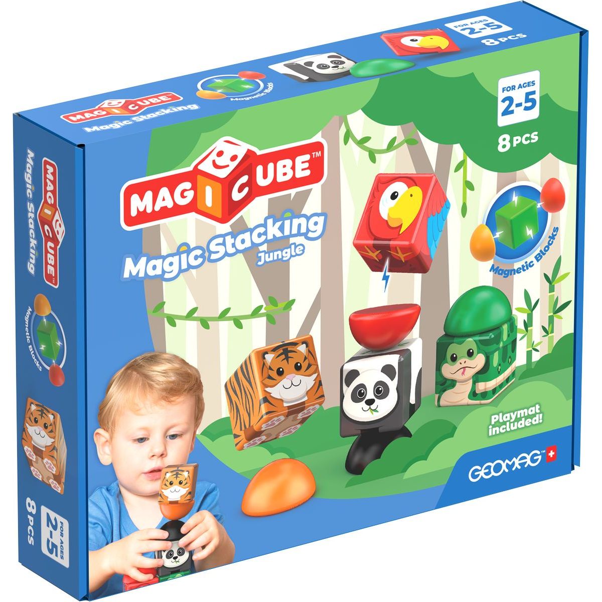 Geomag Magicube Džungle 8 dílků