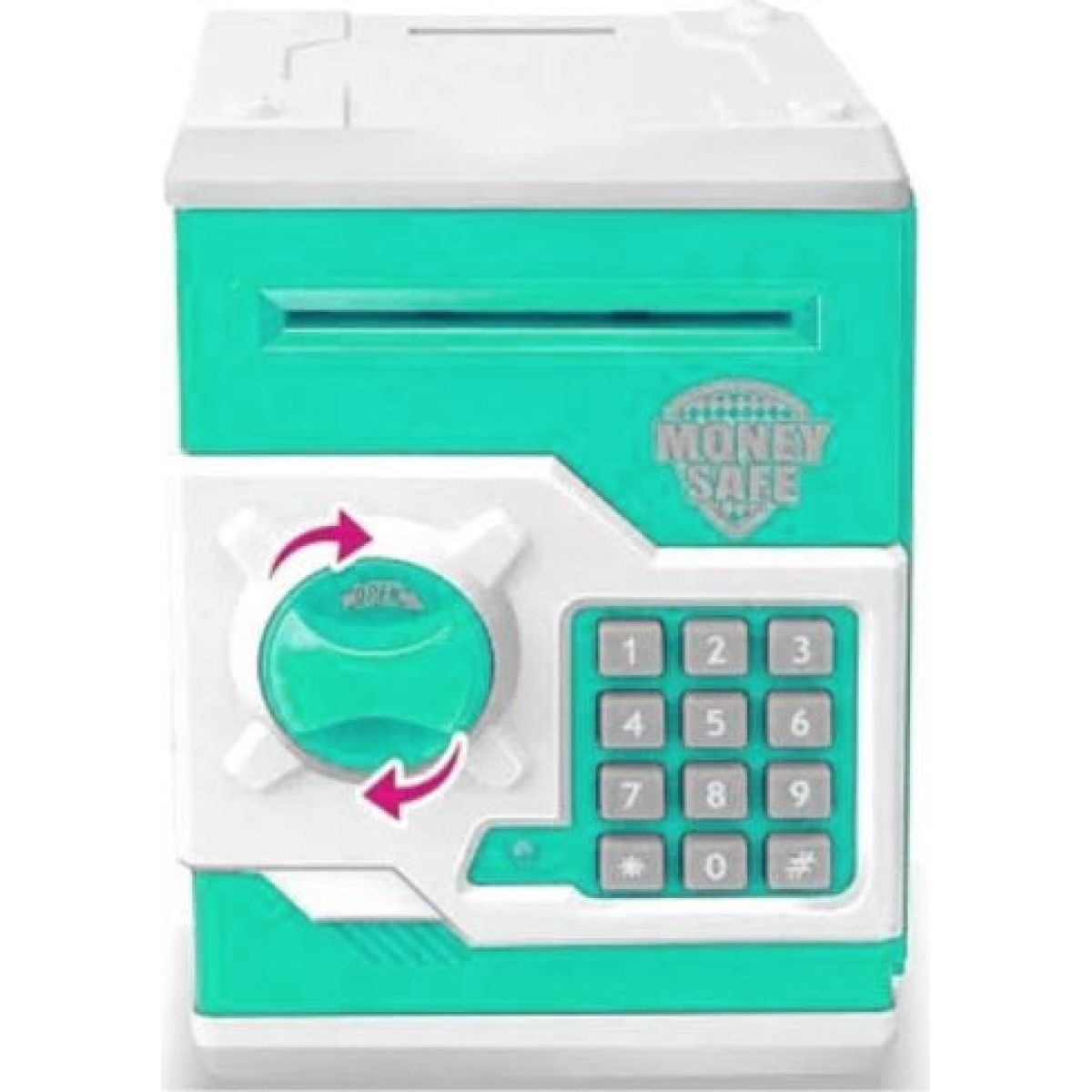 Sejf ATM s elektronickým zámkem tyrkysově - bílý