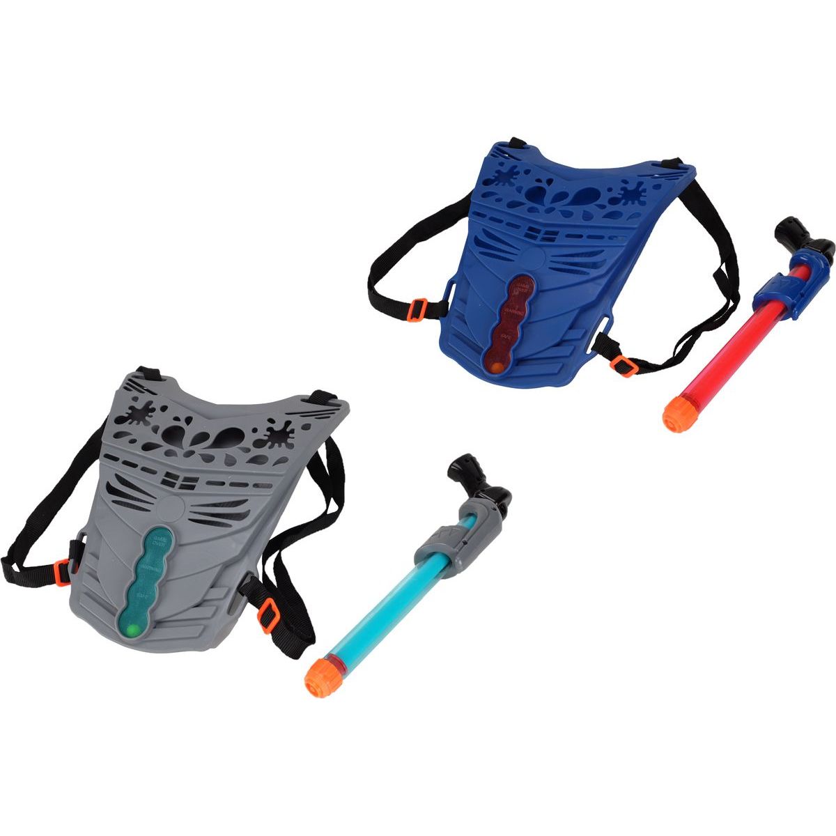 Alltoys Vodní sada pumpovací pistole 33 cm s vestou šedivý štít
