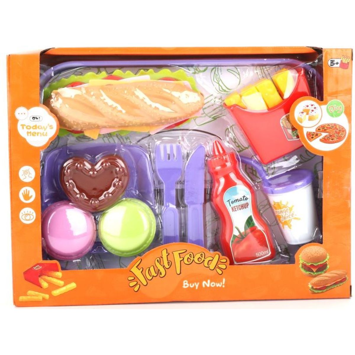 Alltoys Hrací set jídlo - fast food