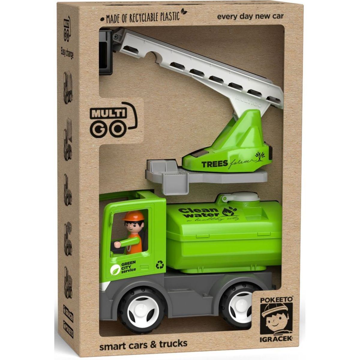 ECO MultiGO City 2+1 - Igráček, auto, žebřík, cisterna