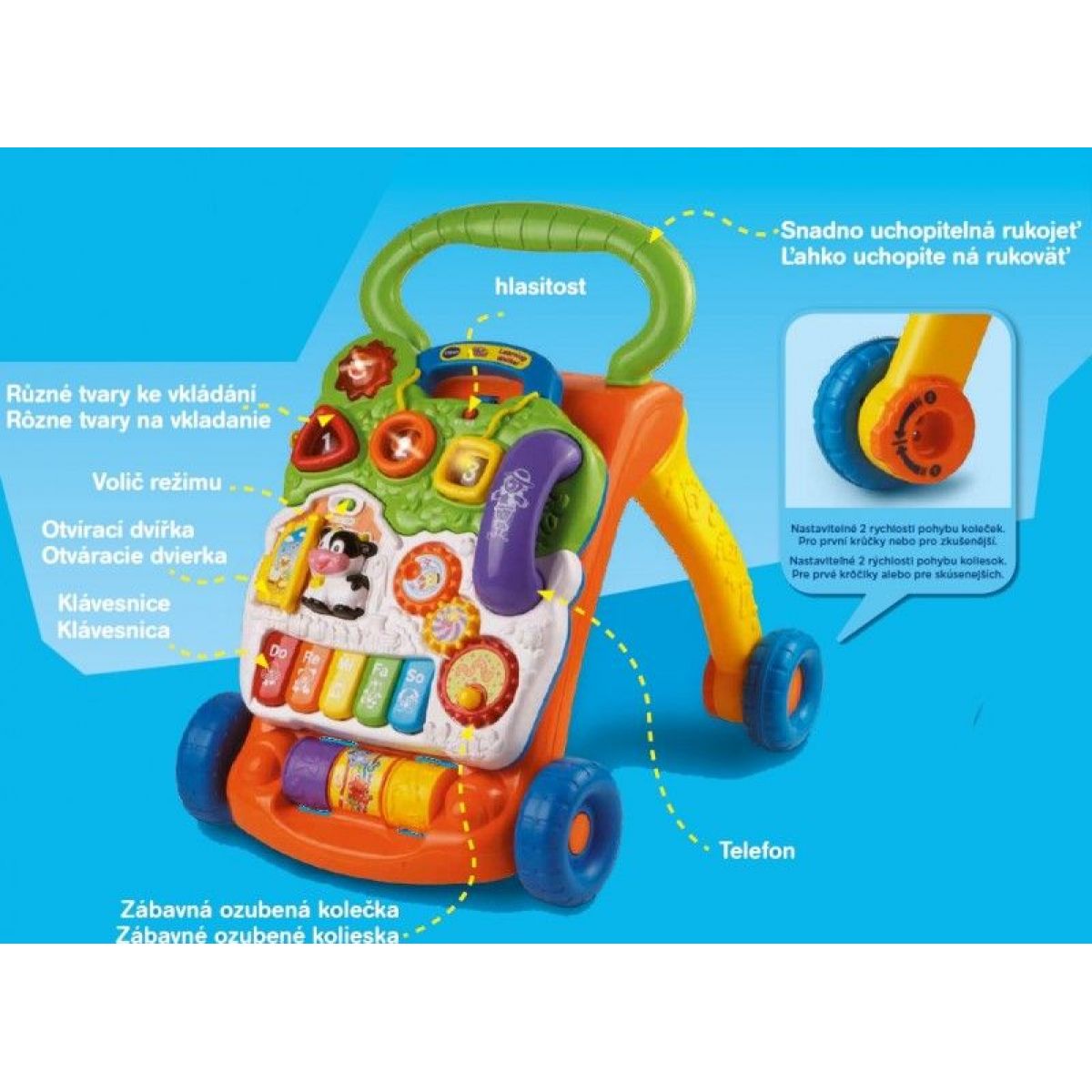 VTech Chodítko - Uč se a poznávej CZ