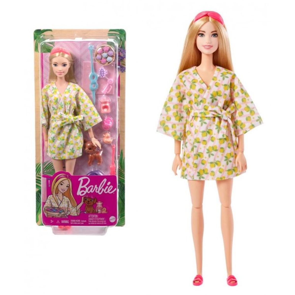 Mattel Barbie wellness panenka v županu