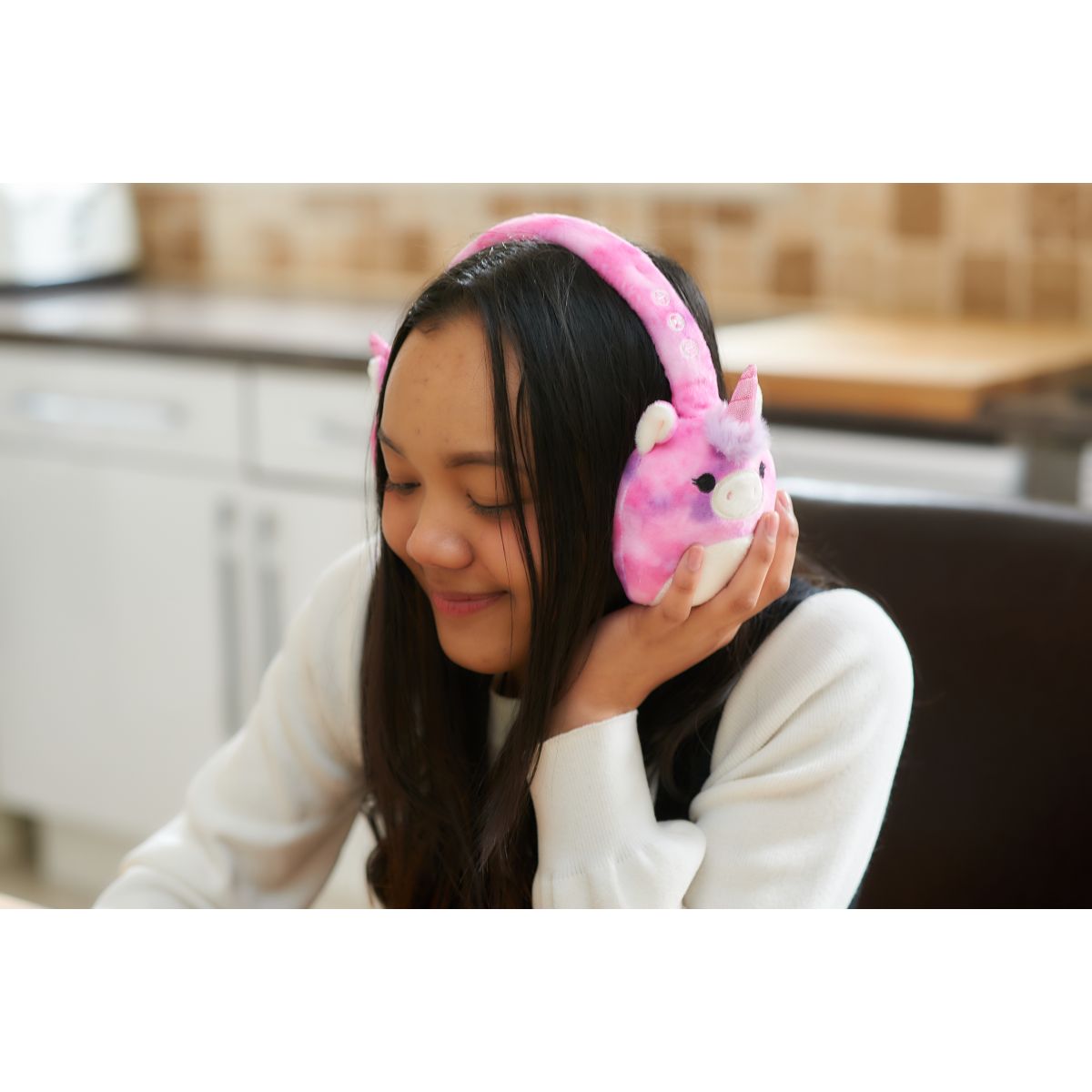 Lazerbuilt Squishmallows Plush Bluetooth Headphones - Lola