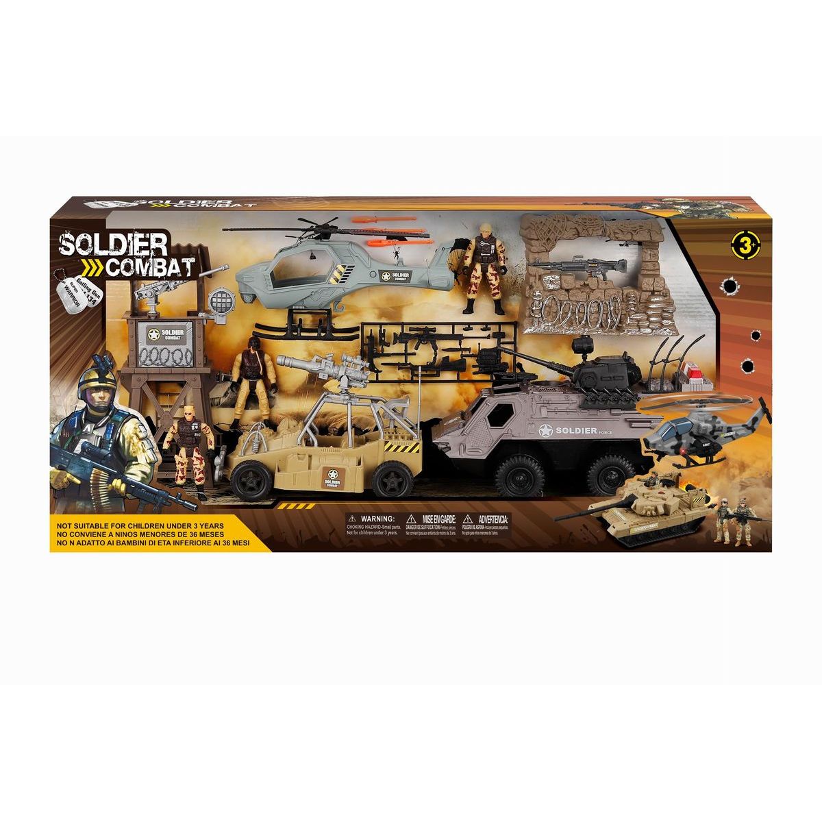 Alltoys Vojenský set se světelným a zvukovým efektem
