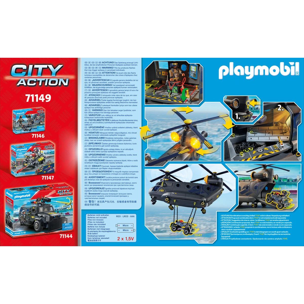 PLAYMOBIL® 71149 Záchranářská helikoptéra speciální jednotky