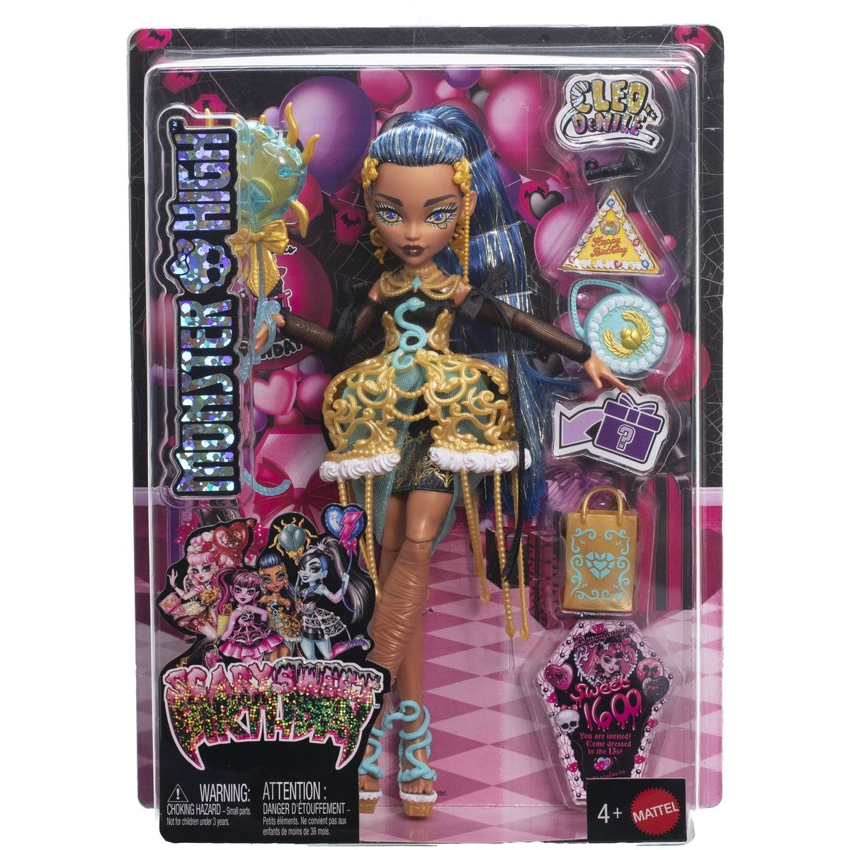 Monster High panenka děsivě sladká oslava Cleo Denile