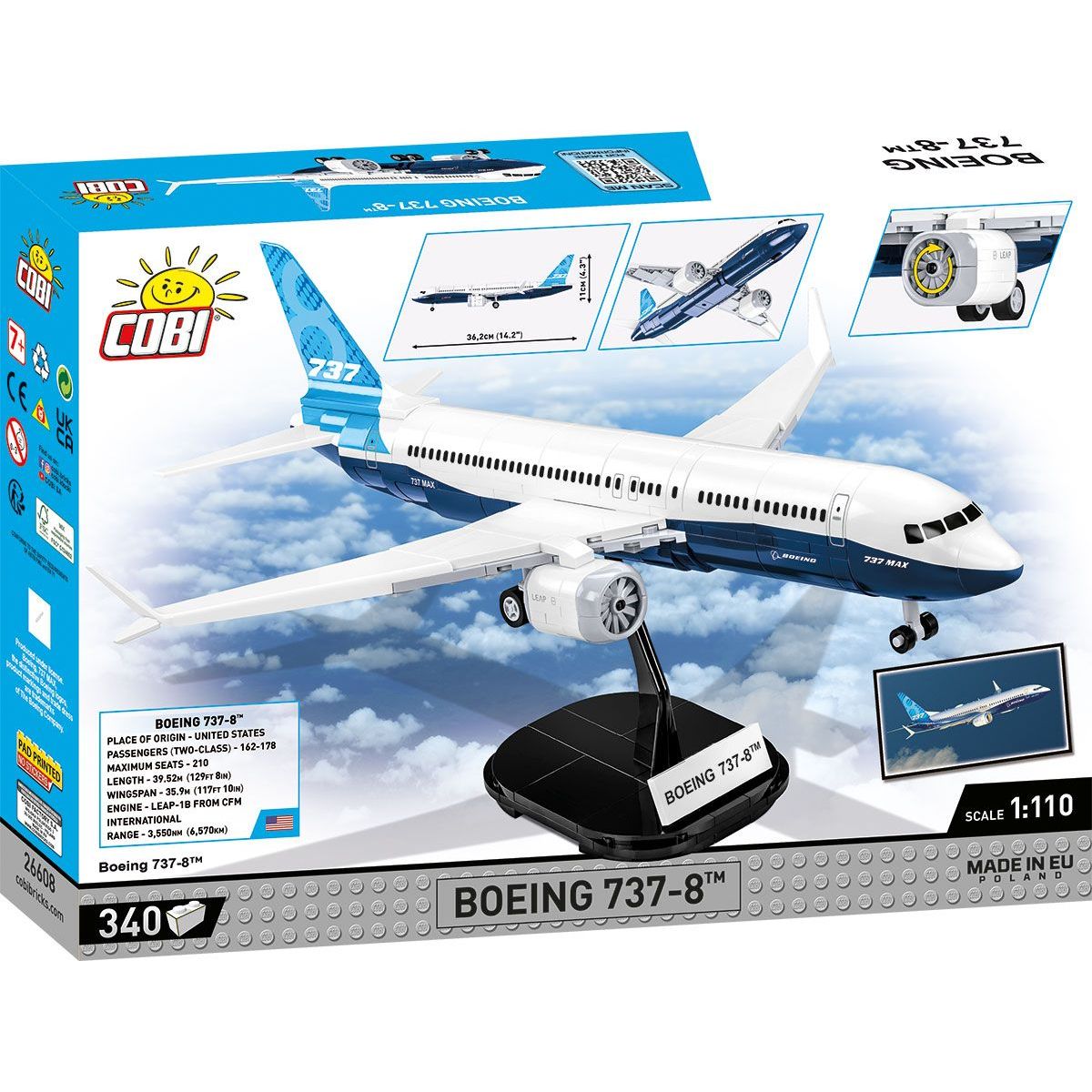 Cobi 26608 Boeing 737-8