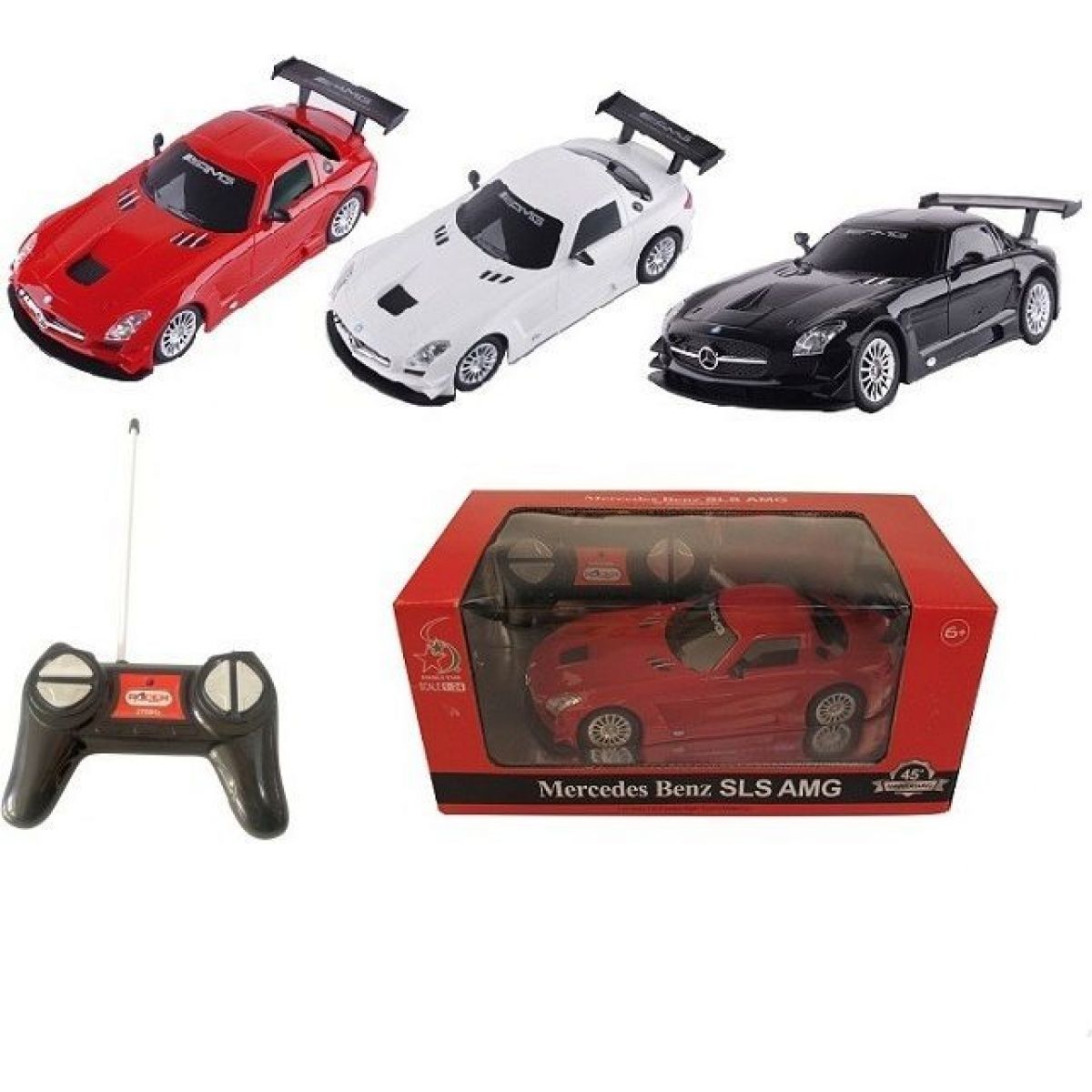 Alltoys RC auto Mercedes Benz SLS AMG GT3 1:24 - Hummer - červený