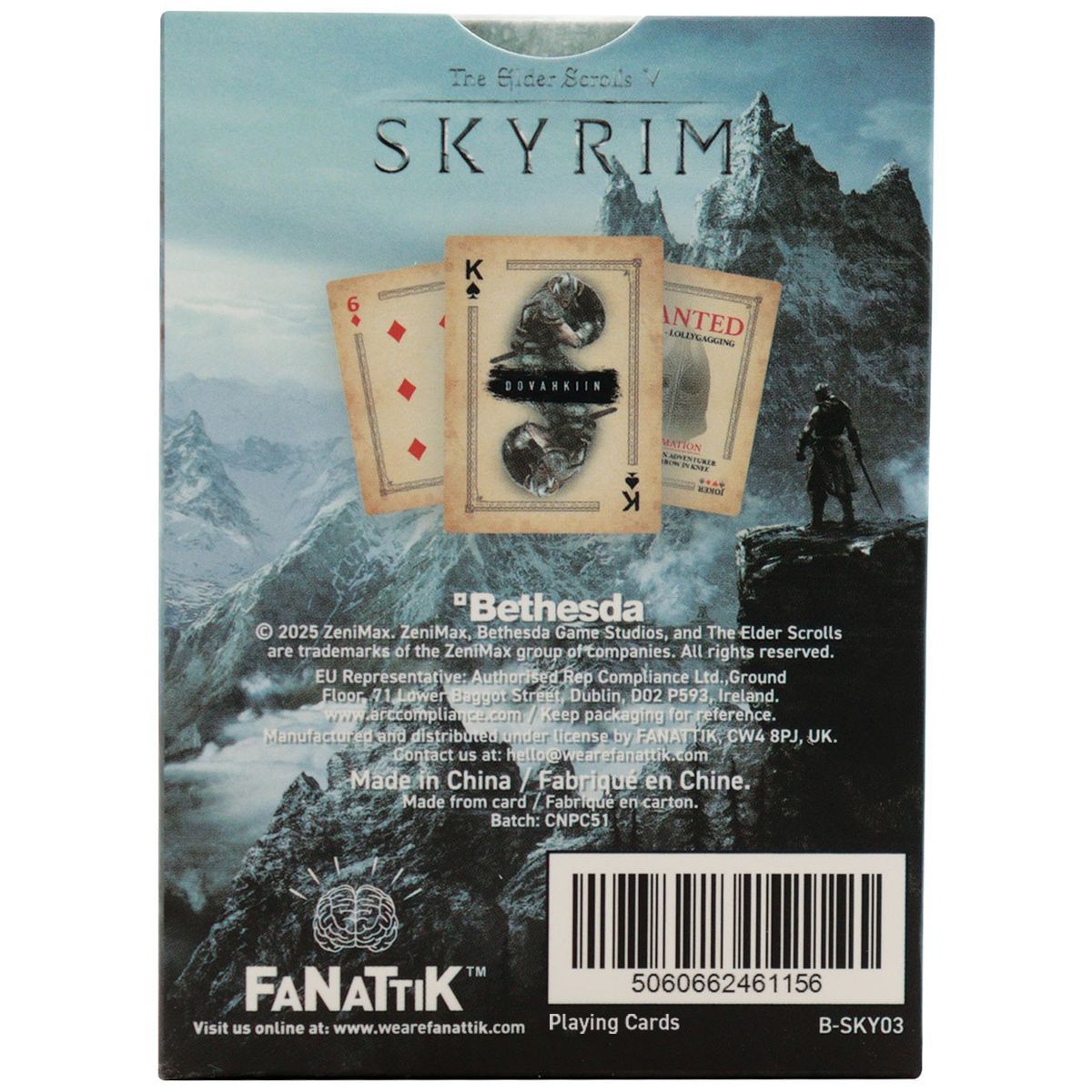 Fanatik The Elder Scrolls Skyrim Hrací karty