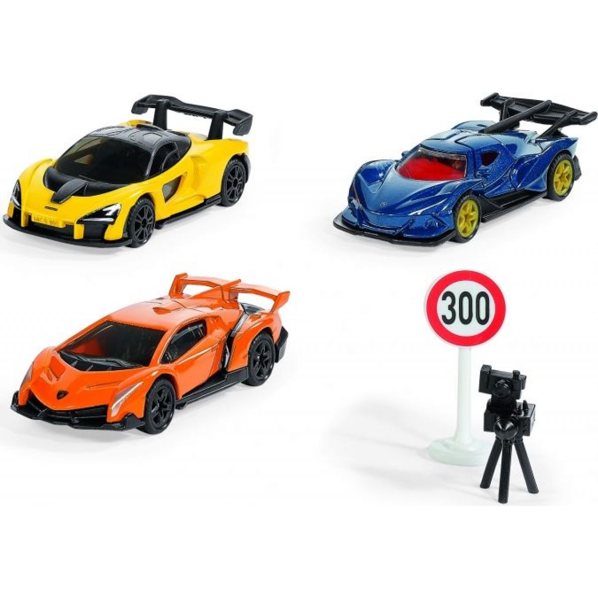 SIKU Super 6328 set sportovní auta a příslušenství 1:55
