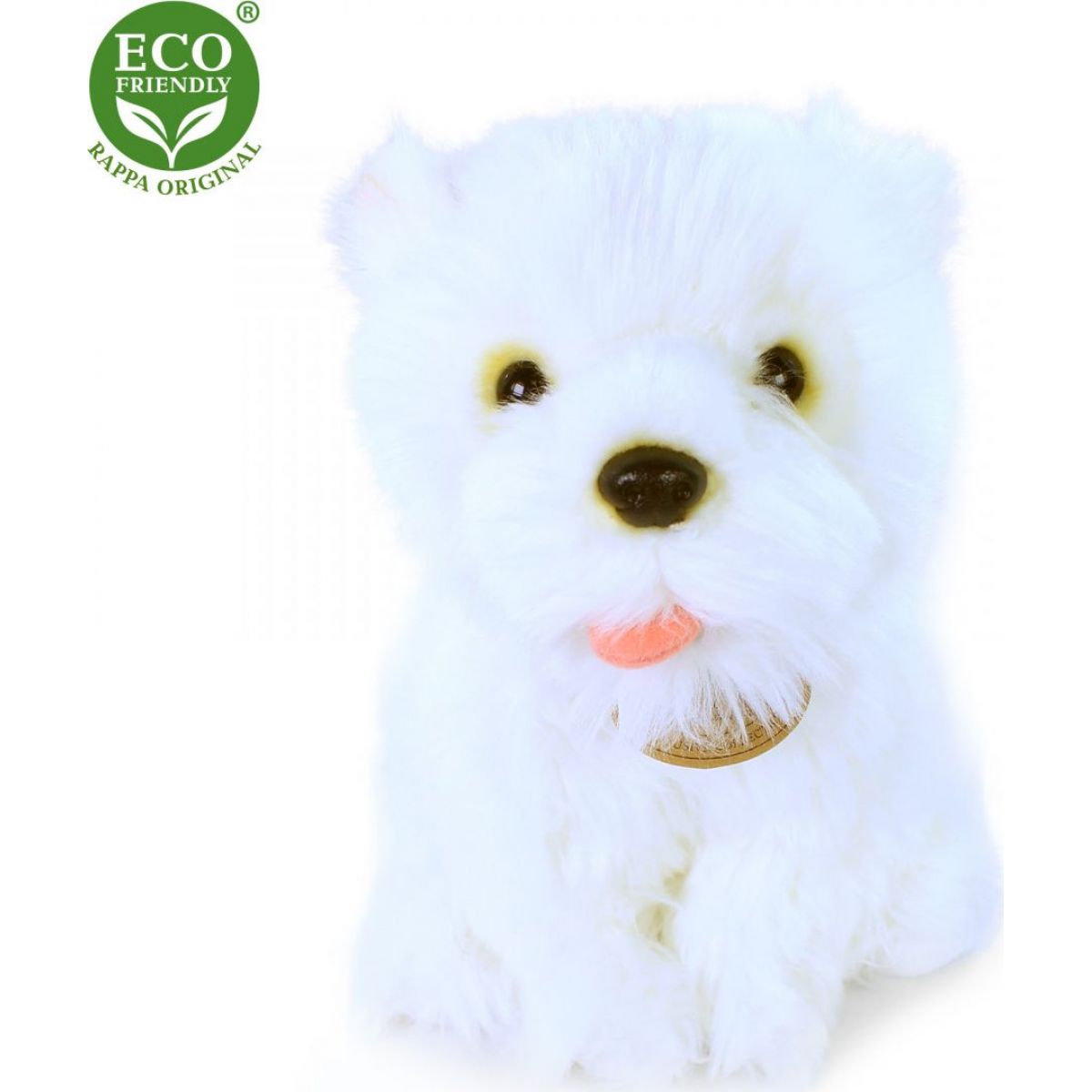 Rappa Plyšový pes westík sedící 23 cm Eco Friendly