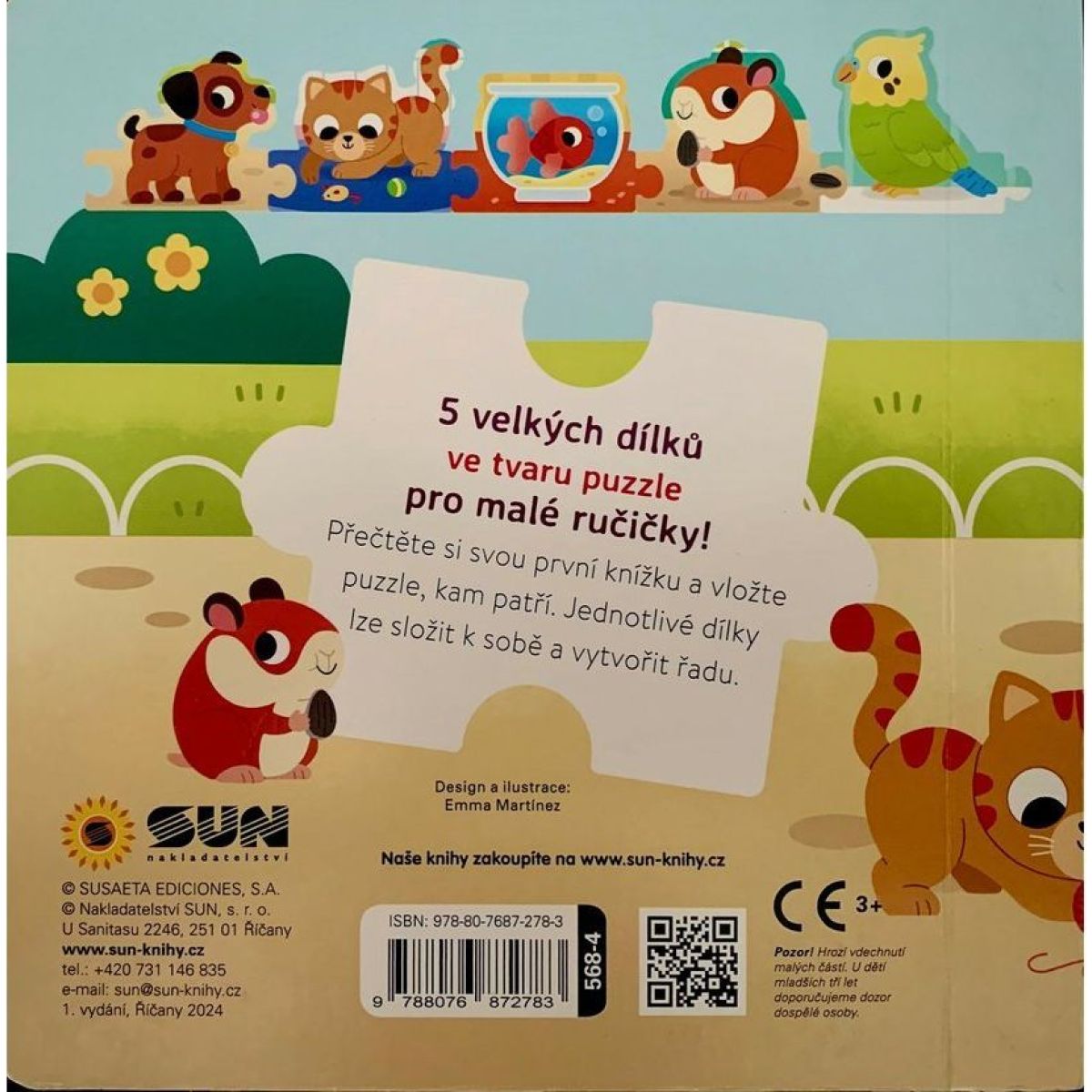 SUN Čti a skládej puzzle: Zvířátka