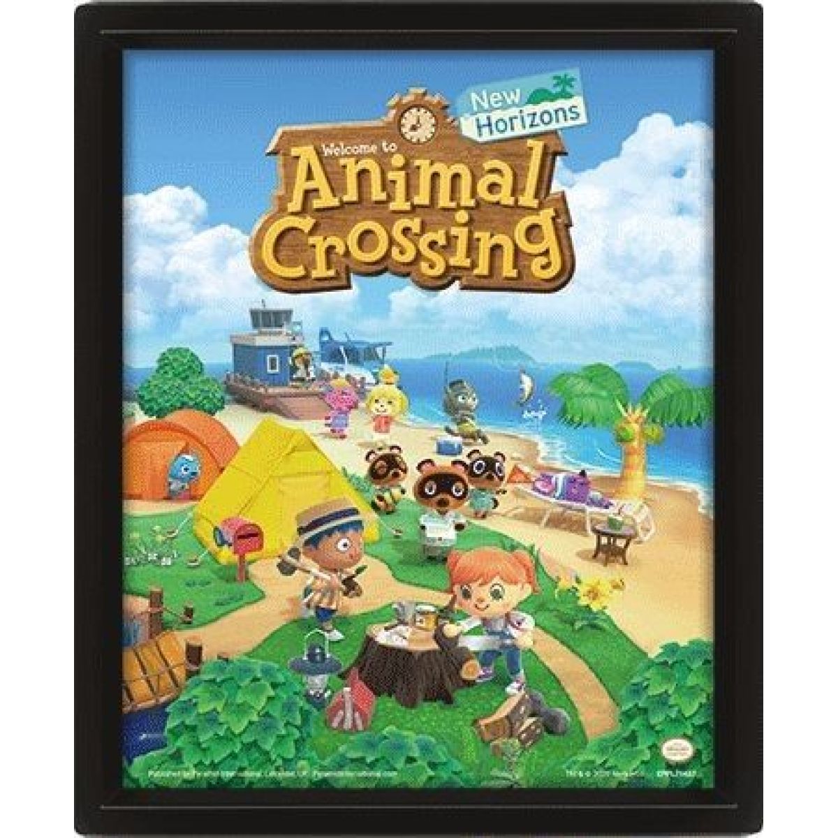 Pyramid International Animal Crossing 3D Obraz