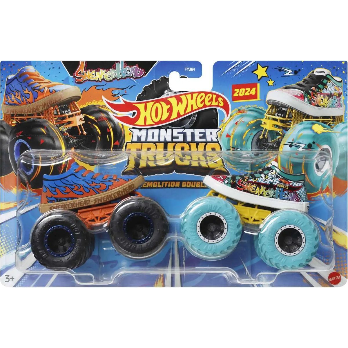 Mattel Hot Wheels Monster trucks demoliční duo Sneakerhead VS. Sneakerhead - Poškozený obal