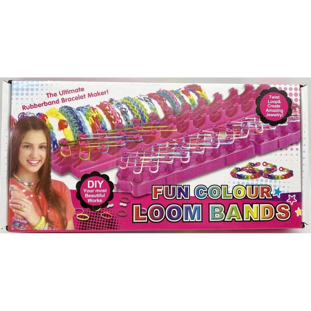 Alltoys Kreativní sada na výrobu náramků Loom Band 600 ks