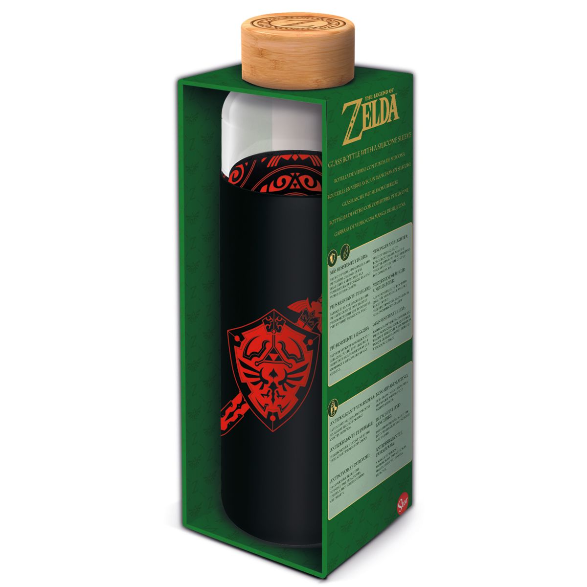 Stor Zelda Láhev skleněná s návlekem 585 ml