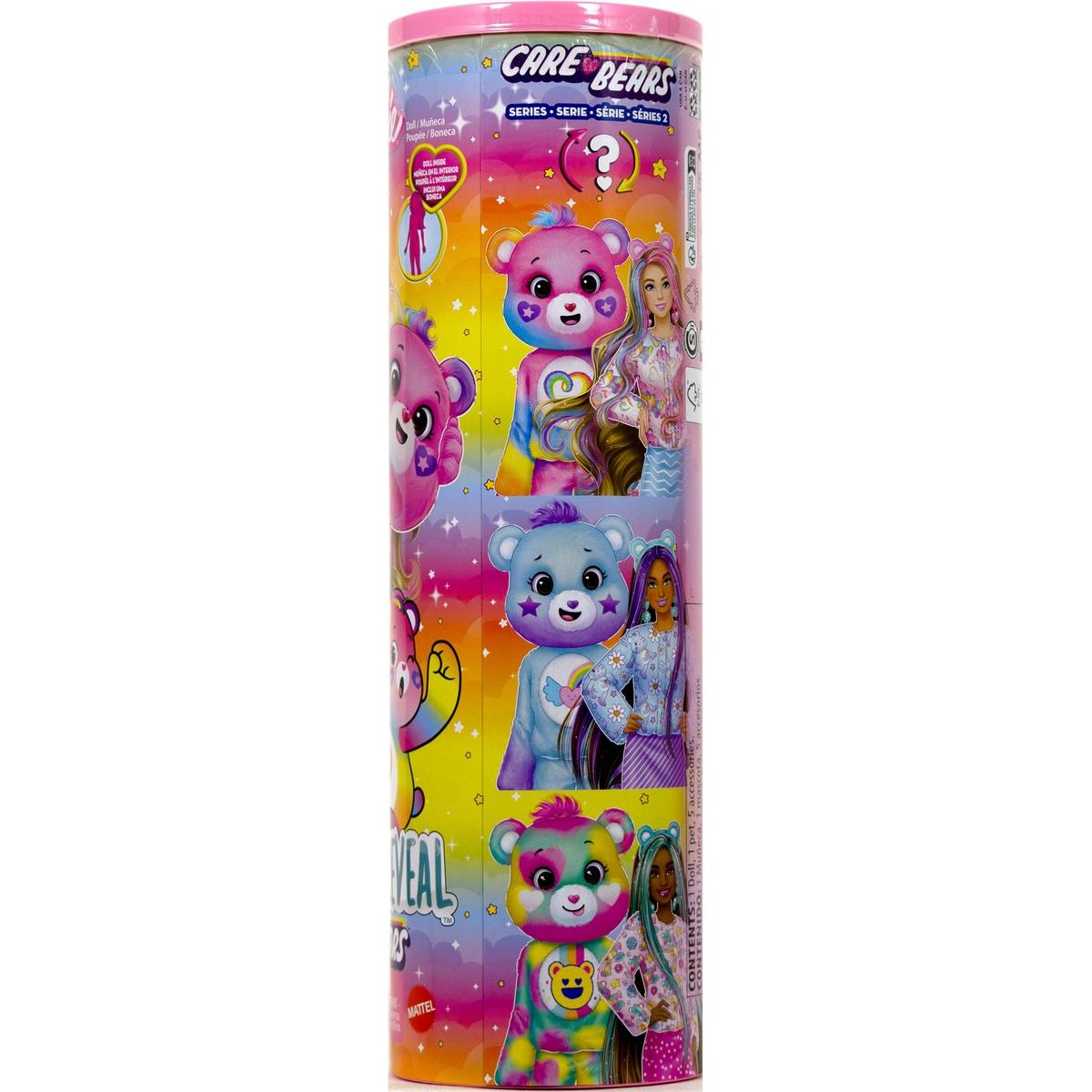 Barbie Cutie Reveal Barbie a Starostliví medvídci série 2 - růžová