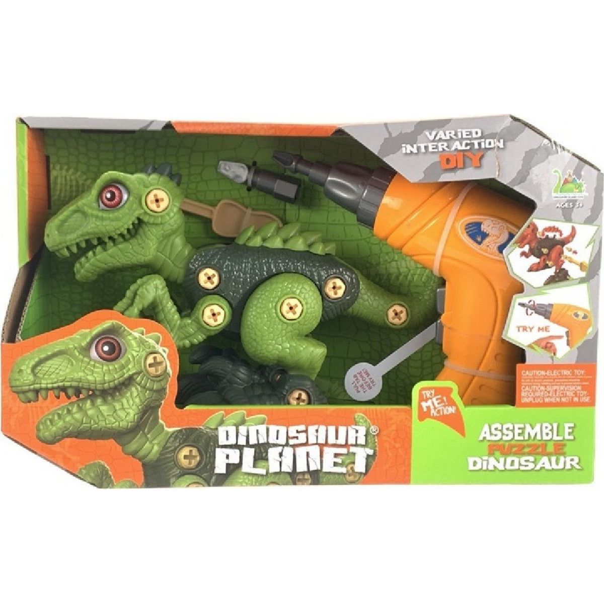 Rappa Dinosaurus šroubovací Velociraptor se šroubovákem na baterie