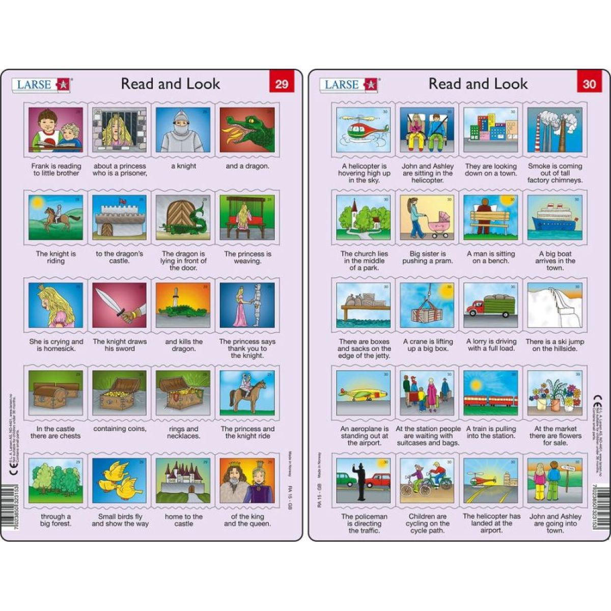 Puzzle Angličtina - delší věty RA15 20 dílků