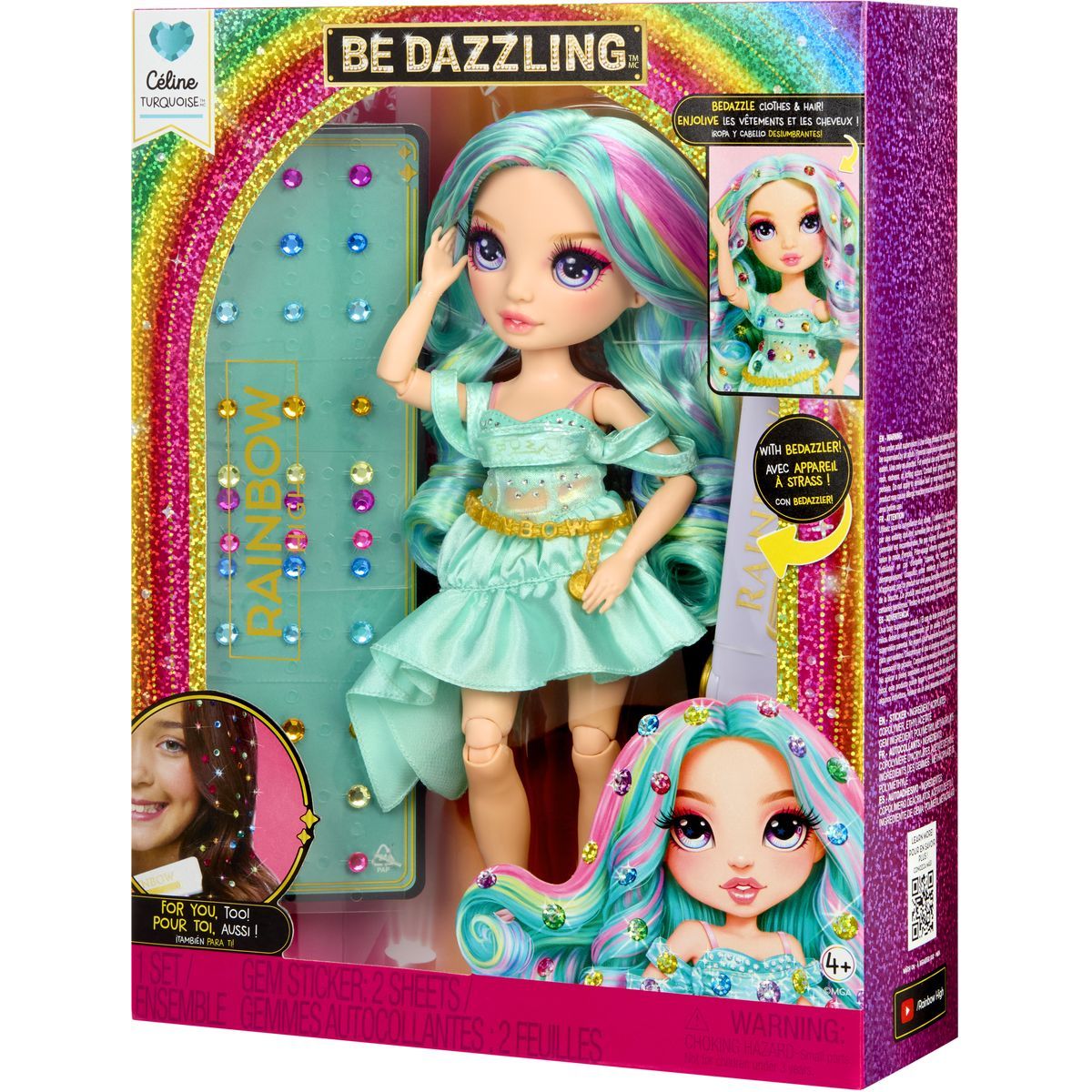 Rainbow High Be Dazzling Fashion panenka - Celine Turquoise (Teal)