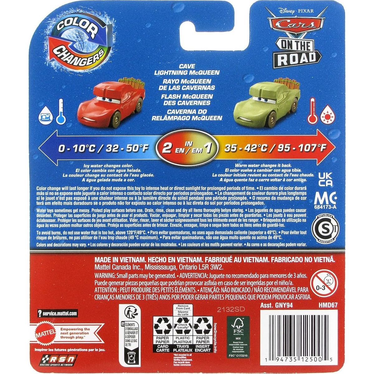Cars color changers podzimní edice Cave Lightning McQueen