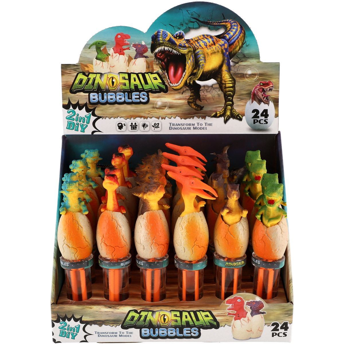 Bublifuk dinosaurus ve vejci 16cm mix druhů