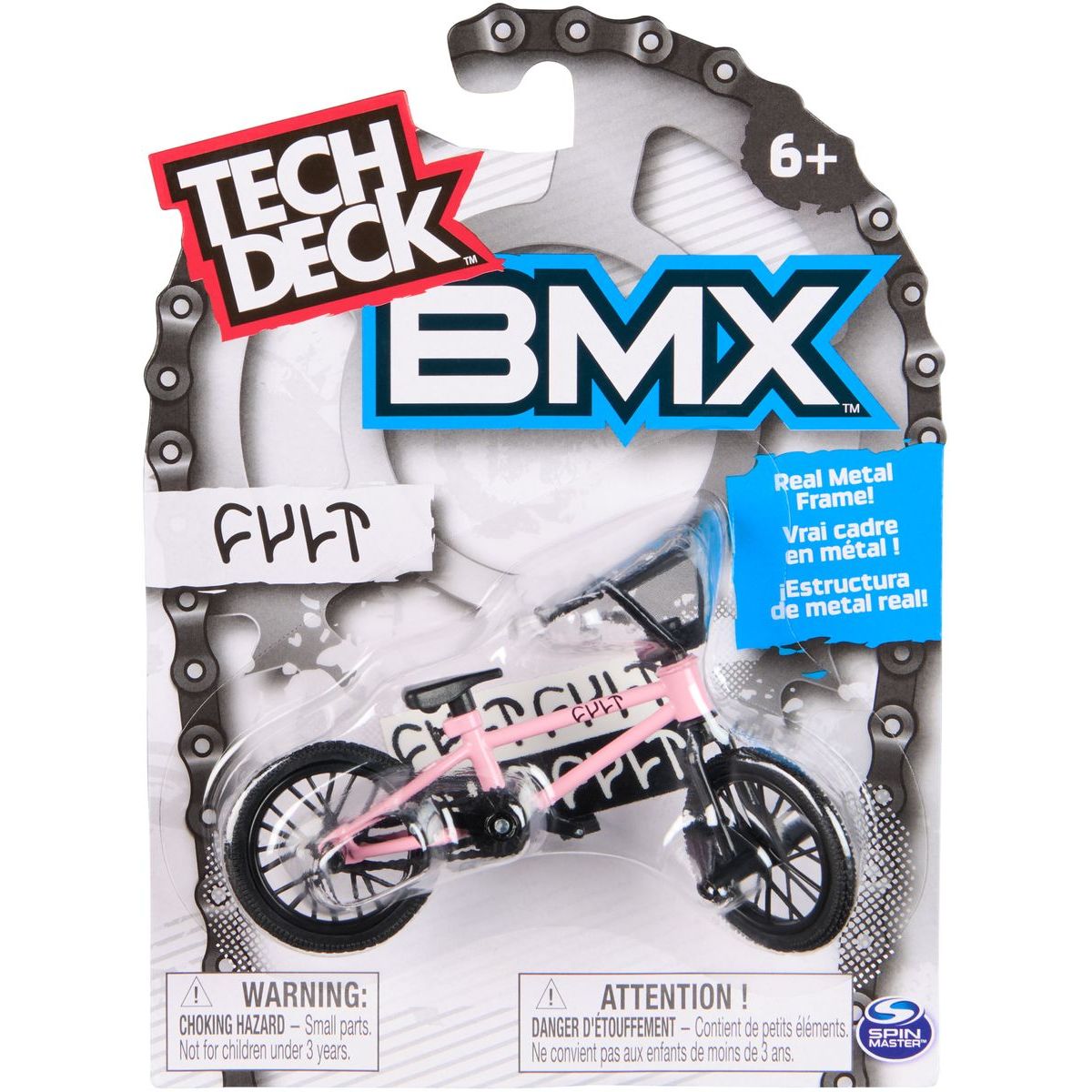 Tech Deck BMX sběratelské kolo růžové Fult