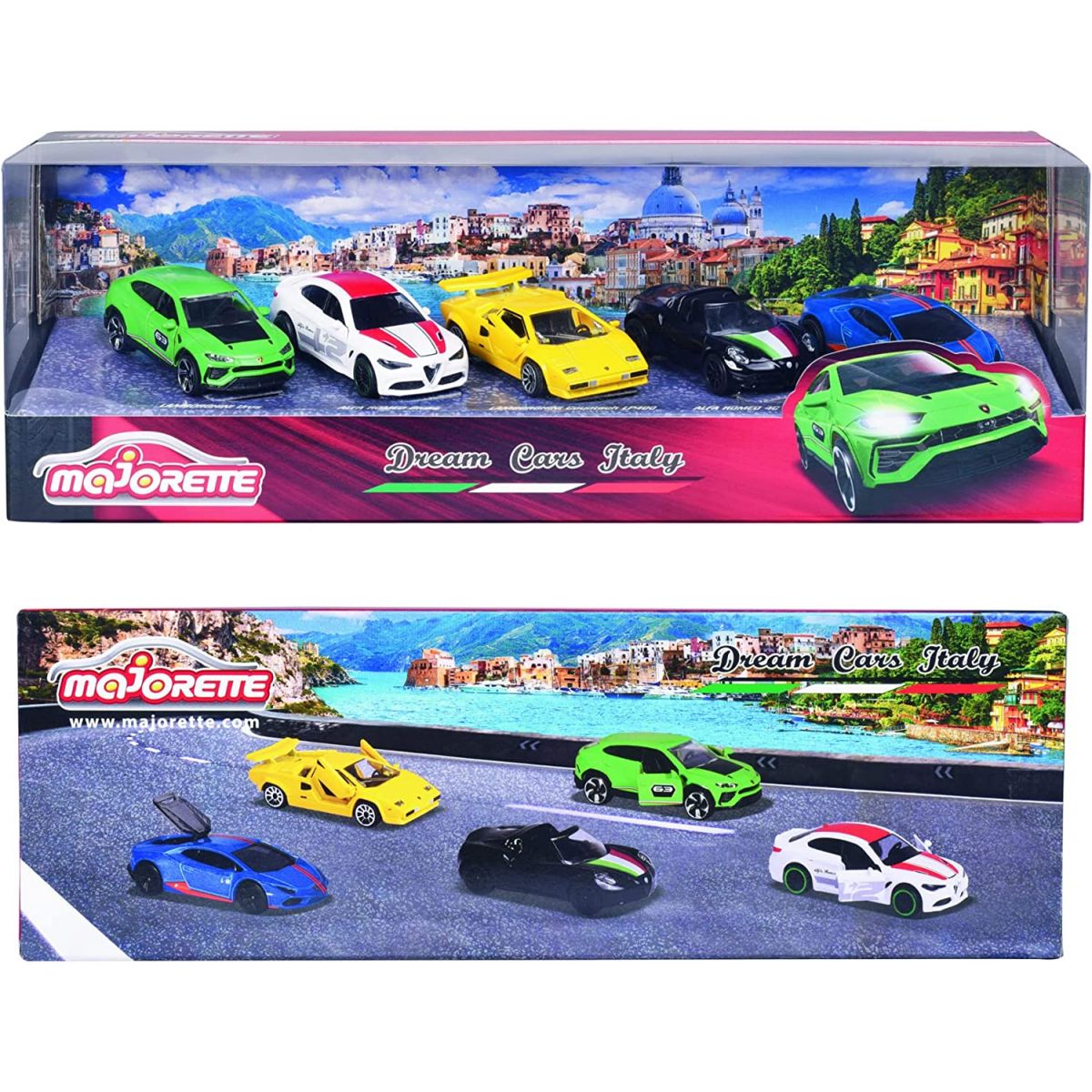 Majorette Dream Cars Italy, 5 ks Dárková sada 1 : 64