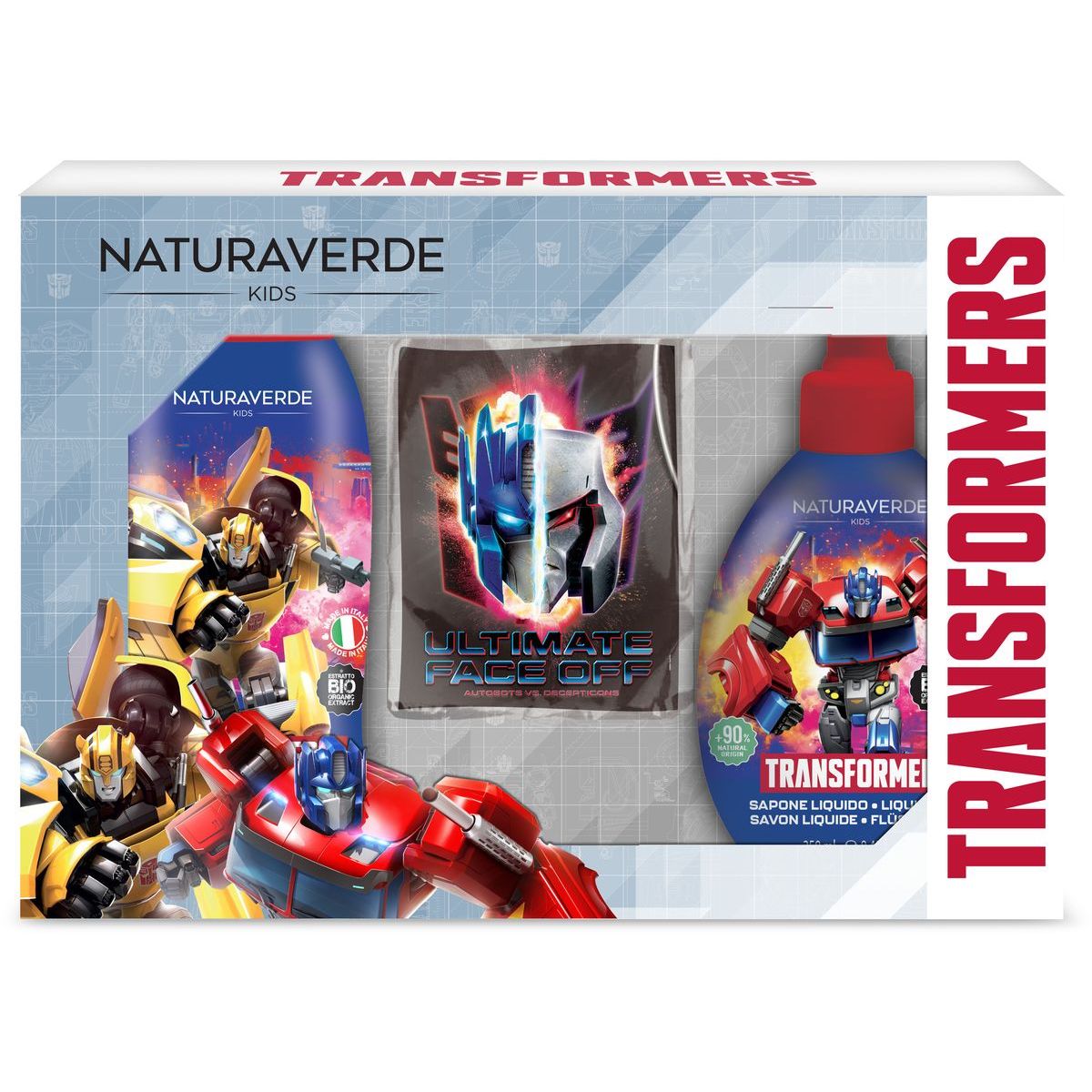 Transformers dárkový set mýdlo 250 ml + šampon a sprchový gel 250 ml + batoh