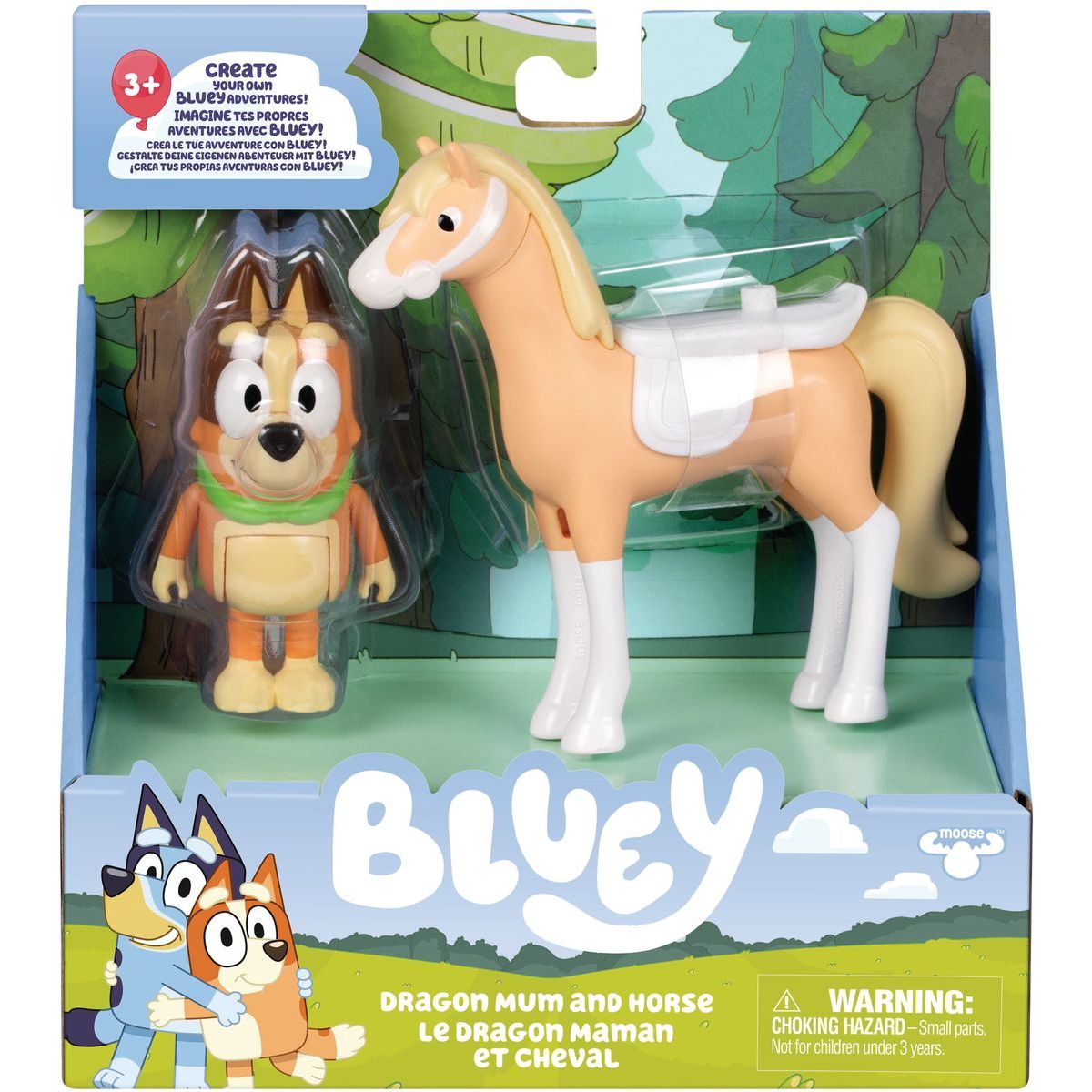 TM Toys Bluey Chilli a kůň Dragon Sada 2 figurek