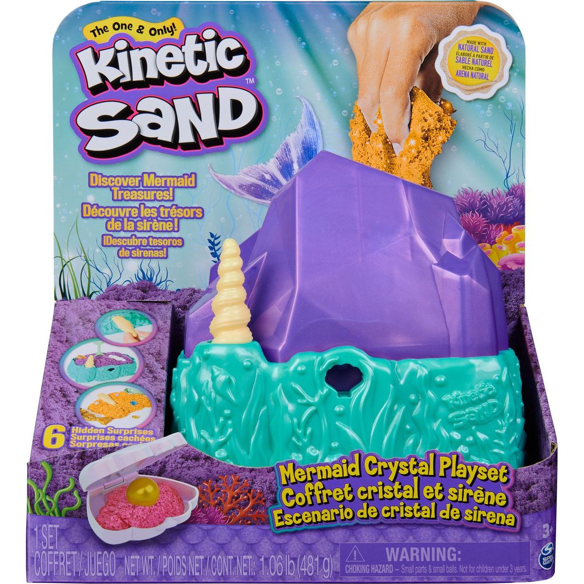 Kinetic Sand korálový útes velká hrací sada