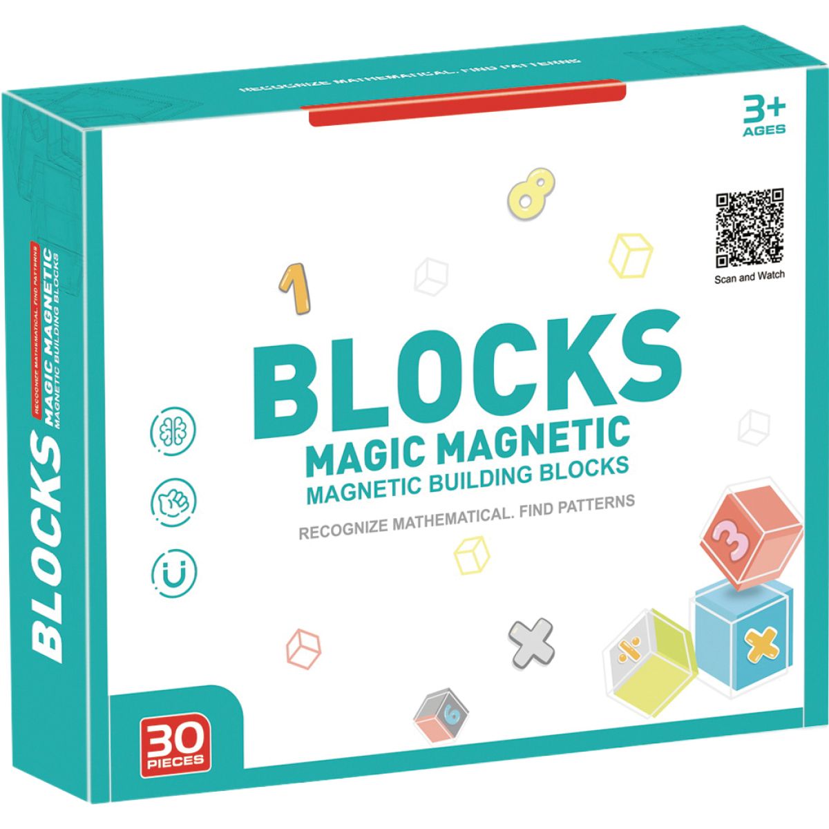 Sparkys Magnetická stavebnice - 66 ks