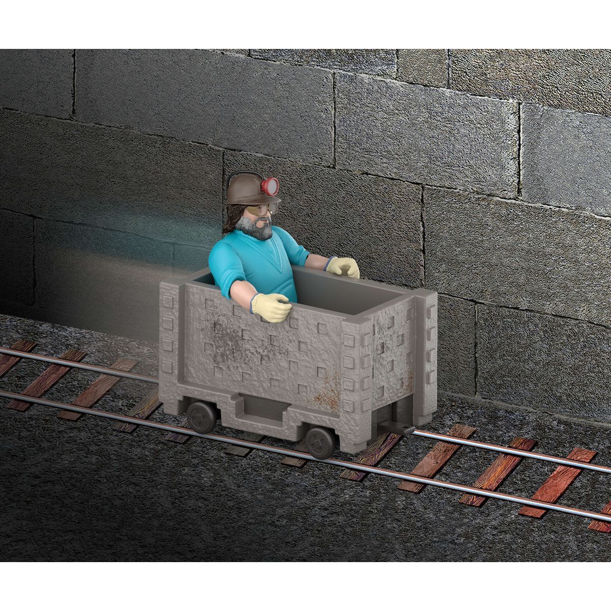 Mattel Minecraft filmový Steve a vozík