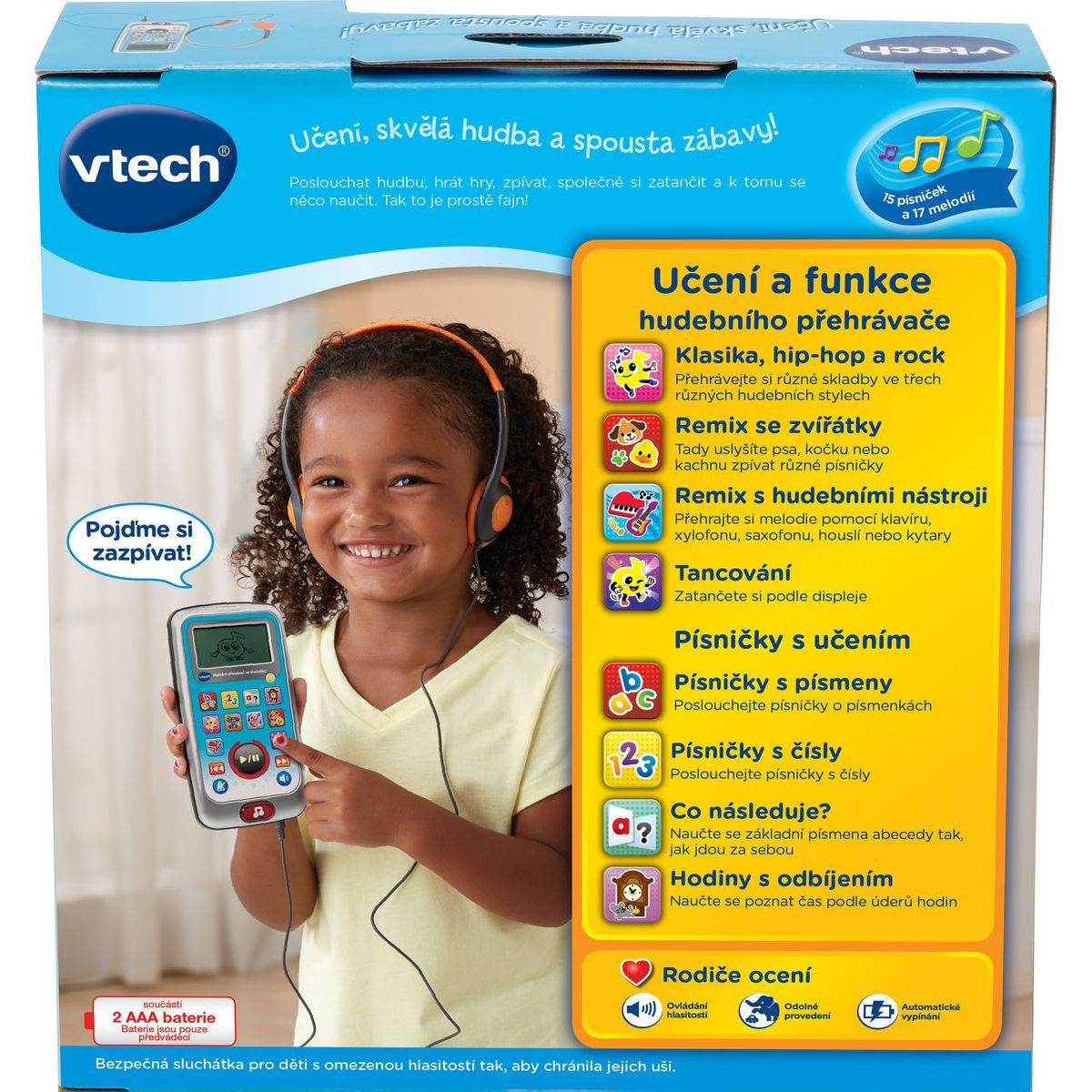 Vtech Hudební přehrávač se sluchátky CZ