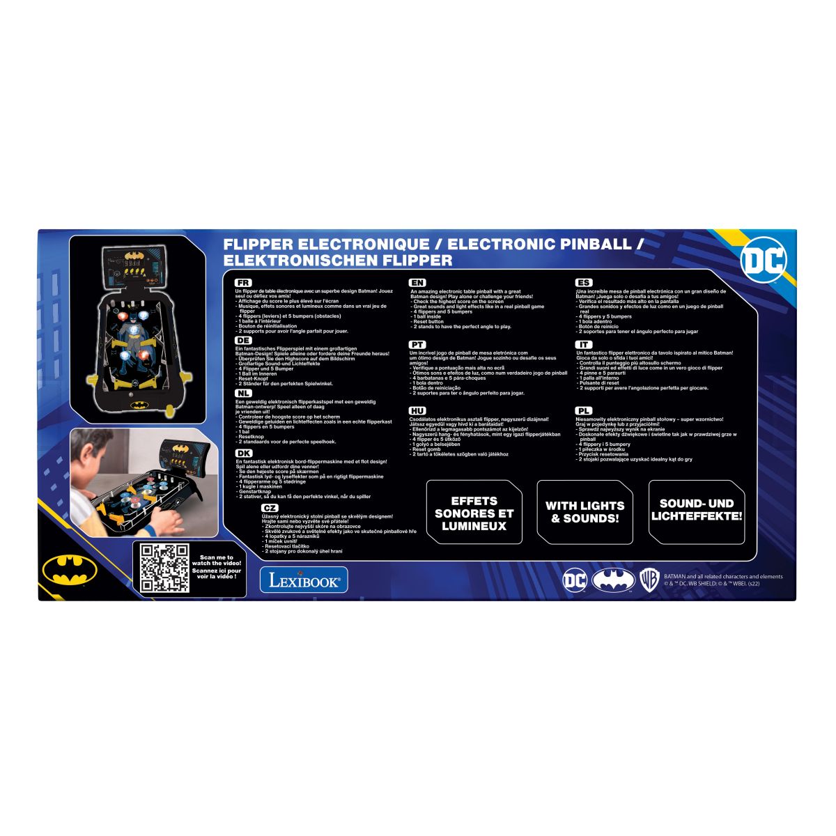 Lexibook Elektronický stolní pinball Batman