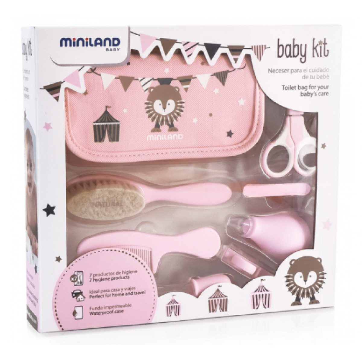 Miniland Sada hygienická Baby Kit Pink
