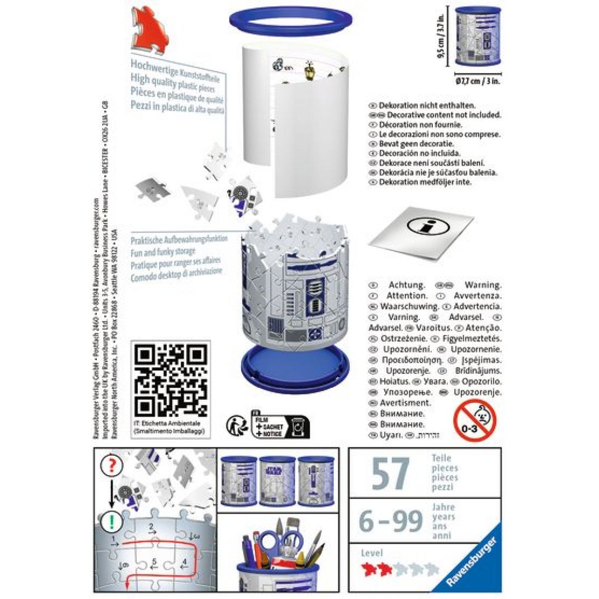 Ravensburger 3D 115549 Stojan na tužky Star Wars 54 dílků