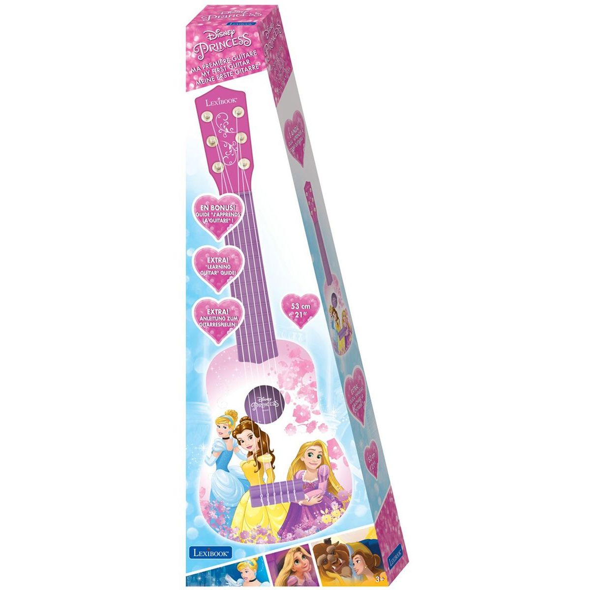 Lexibook Moje první kytara 52 cm Disney Princezny