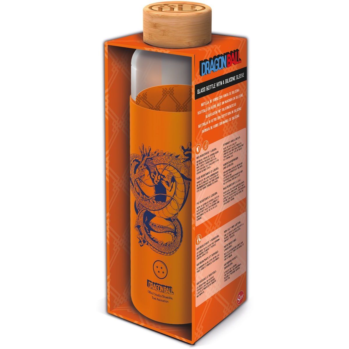 Stor Dragon Ball Skleněná láhev s návlekem 585 ml
