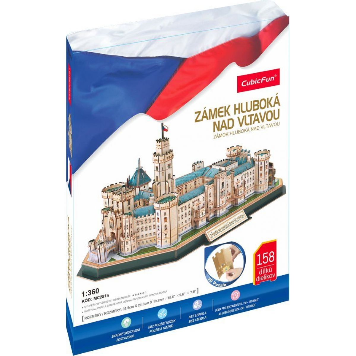 Cubicfun Puzzle 3D Zámek Hluboká
