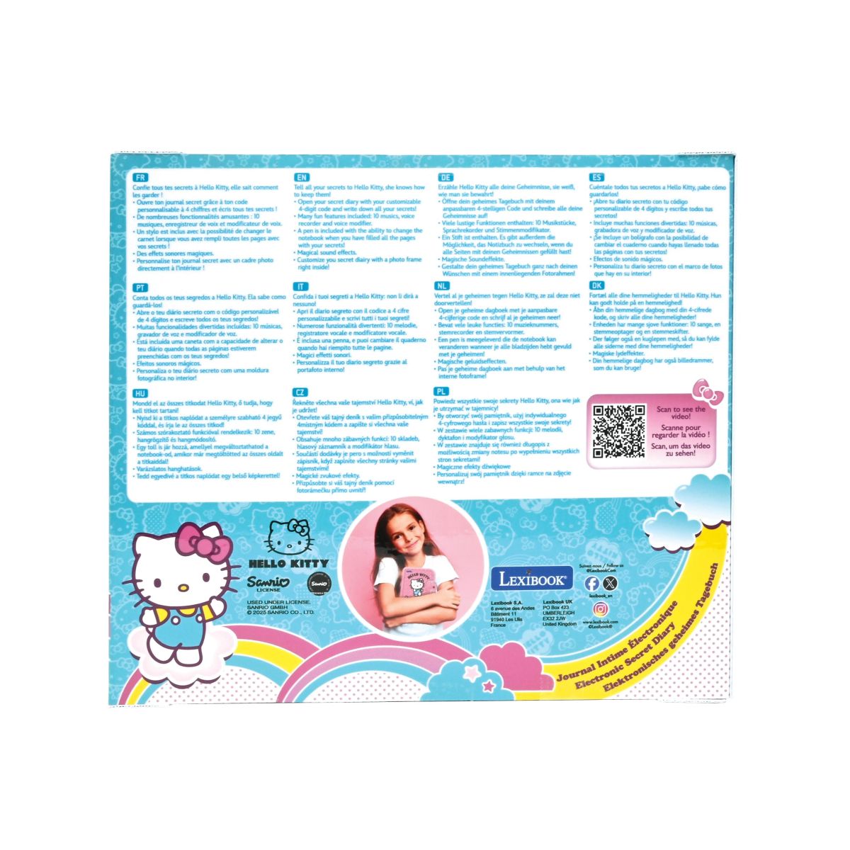 Lexibook Elektronický tajný deník Hello Kitty