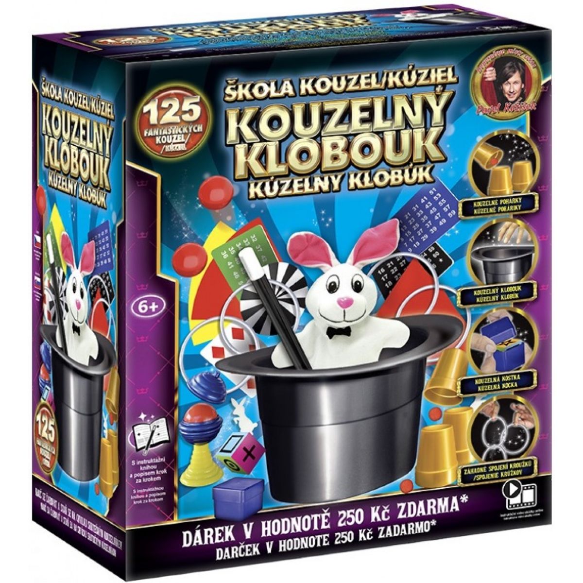 HM Studio Magický klobouk 125 triků - Poškozený obal