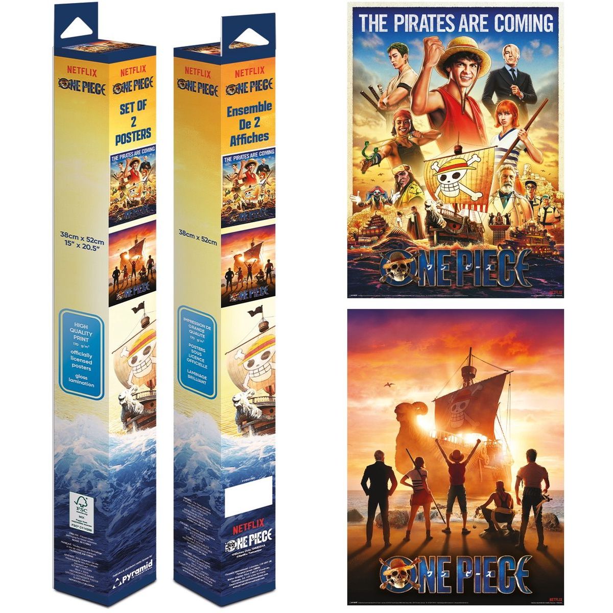 Paladone One Piece Set plakátů mini 2 ks Live action