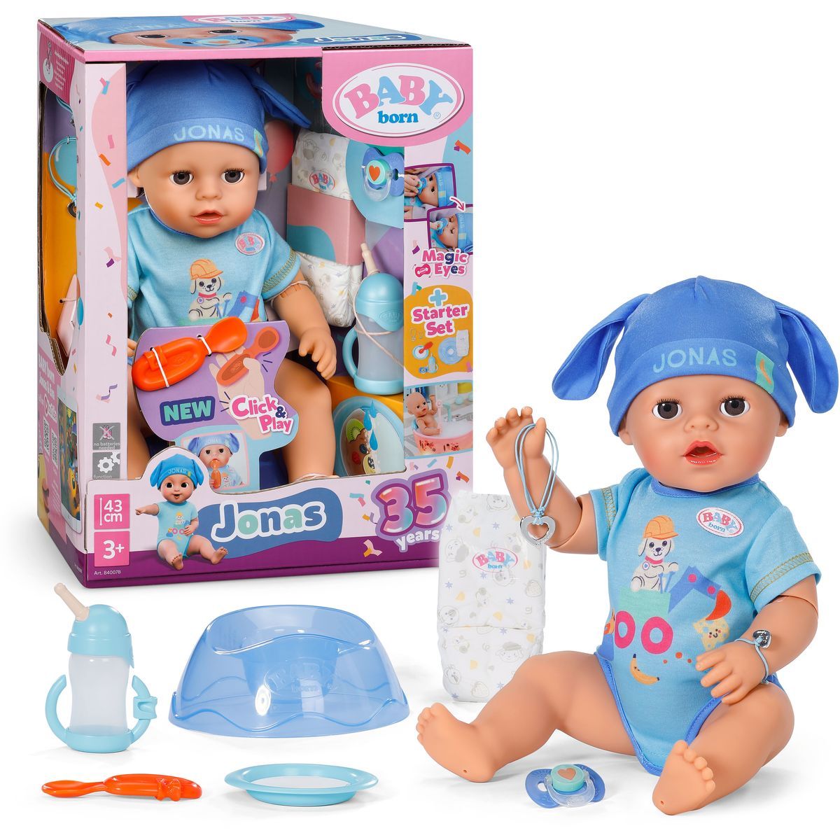 Baby Born Jonas s kouzelnou rukou 43 cm