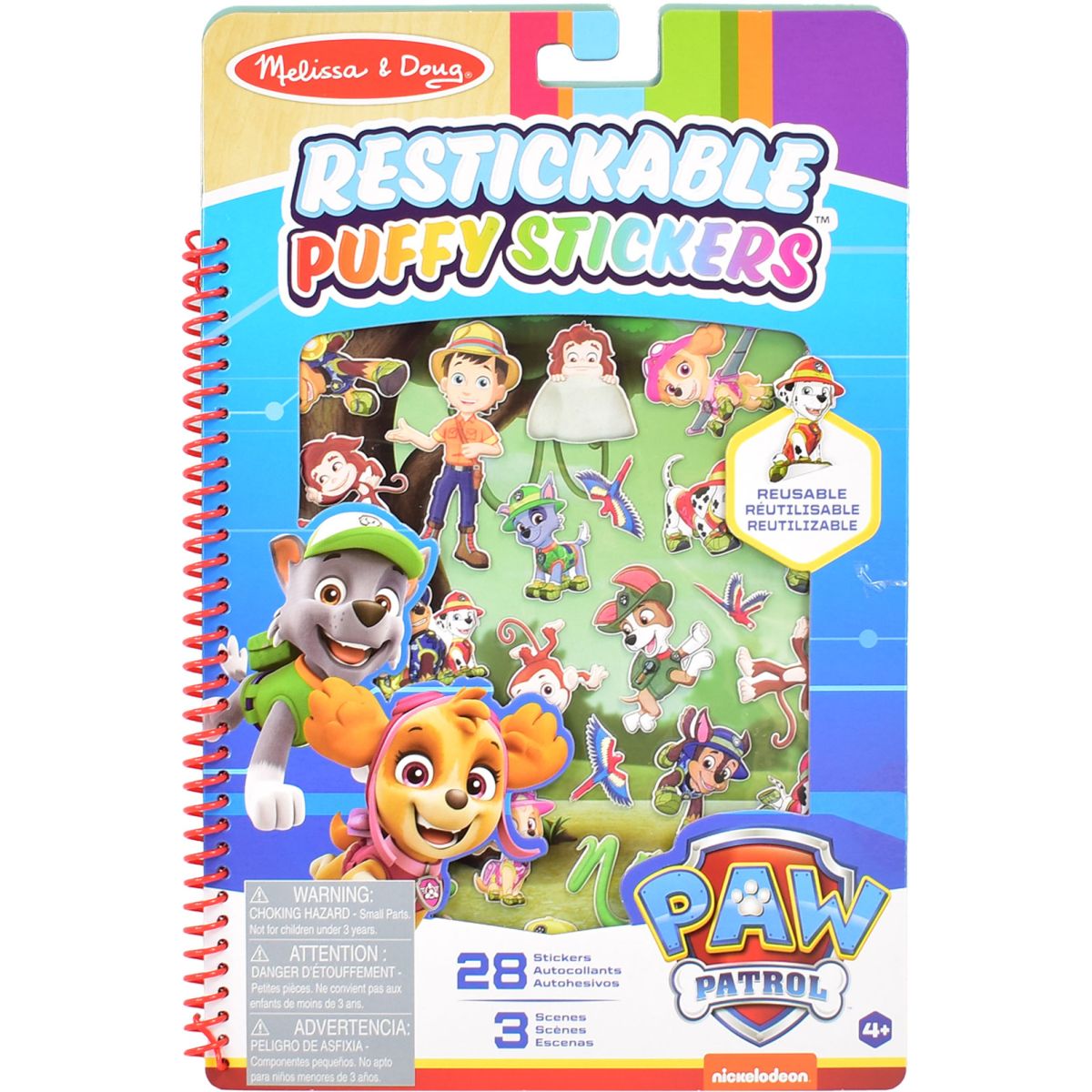 Melissa & Doug - Kniha s puffy samolepkami - Džungle 2