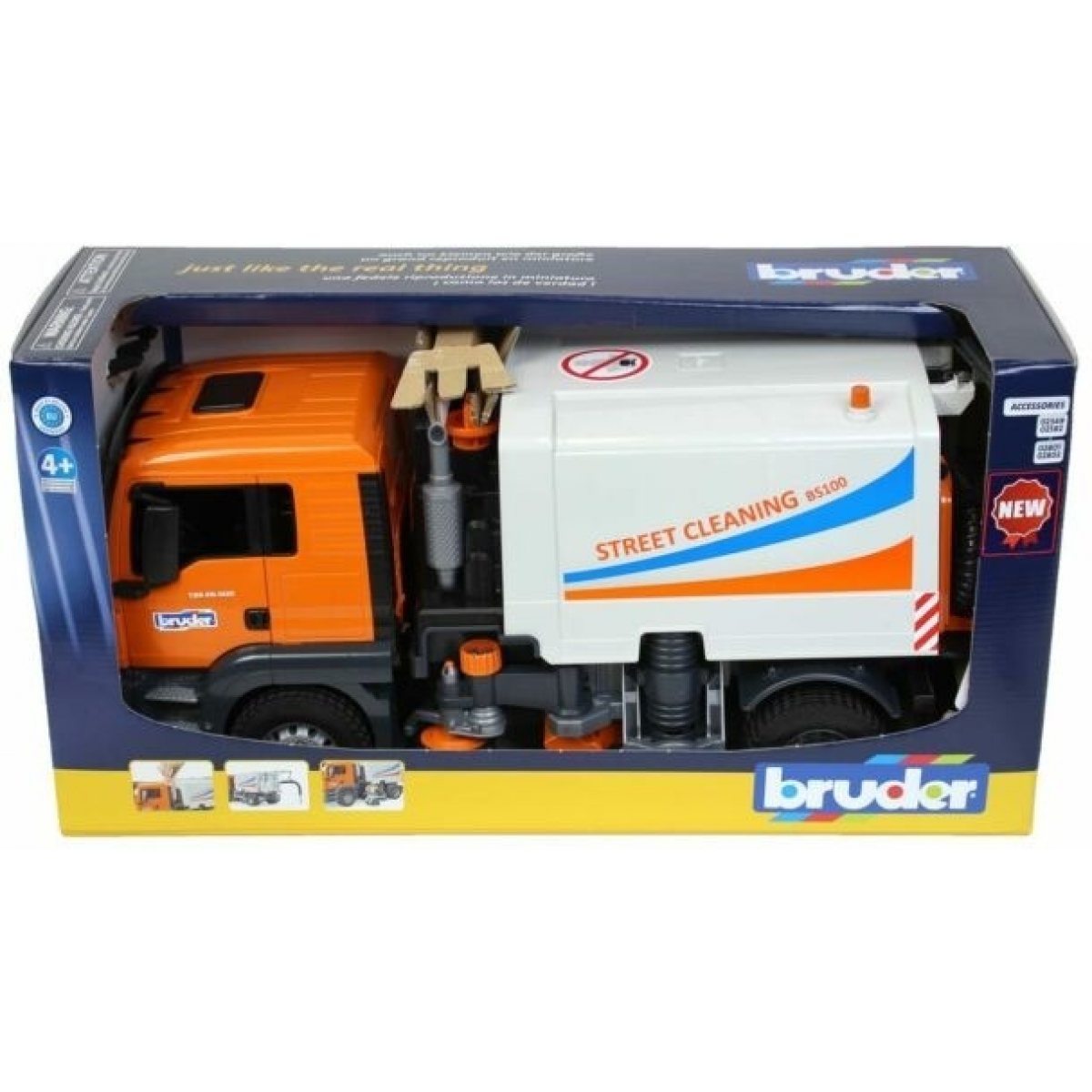 Bruder 3780 MAN TGS čistič ulic 1:16